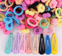 WDGROW close-up of cotton-covered mini hair ties showing soft texture and gentle hold
