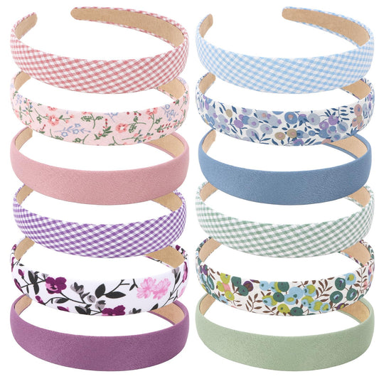 Wecoe front packaging display showing full 12-piece headband set and variety