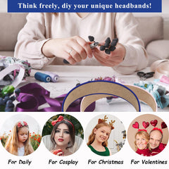 Wecoe headband worn in hair demonstrating secure, non-slip hold