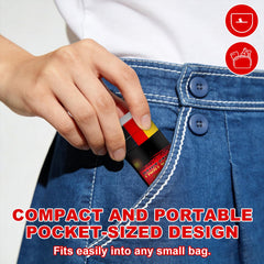 WEEMAY stick tucked in jersey pocket shows travel-friendly portability