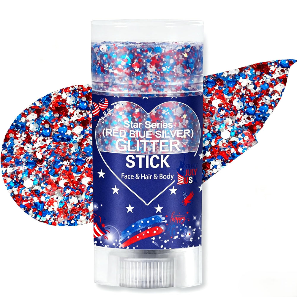 WEEMAY front jar showing red white blue gel for easy patriotic application