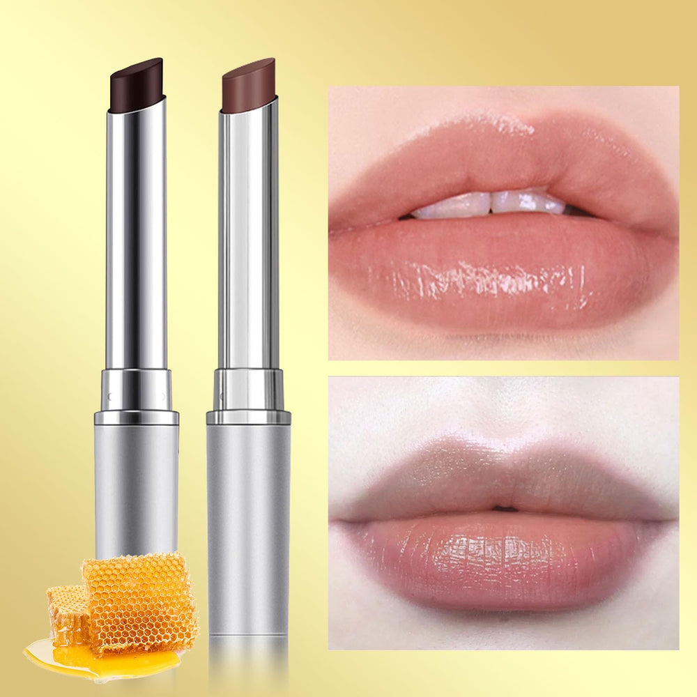 WEEMAY honey nude gloss open with glossy, hydrating finish