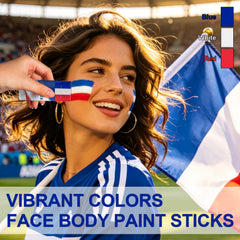 WEEMAY three-color tip closeup displaying blue white red for bold, accurate flag stripes
