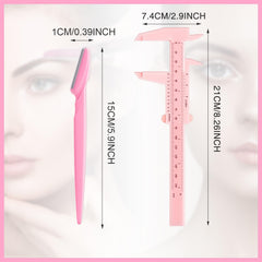 Weewooday mini caliper scale detail helping accurate eyebrow checks