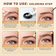 WEILNELL eyebrow before and after comparison showing fuller natural-looking result