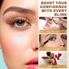 WEILNELL eyelash before and after shot showing darker lashes for enhanced definition