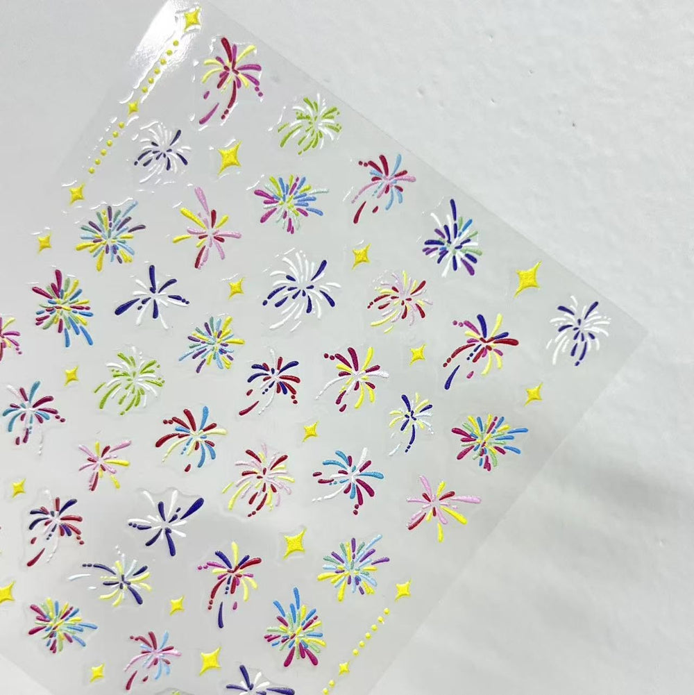 WEIXIWUYU decals applied on fingernails showing quick salon-style manicure benefit