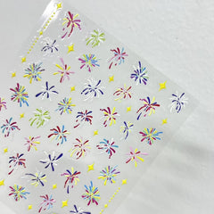 WEIXIWUYU decals applied on fingernails showing quick salon-style manicure benefit