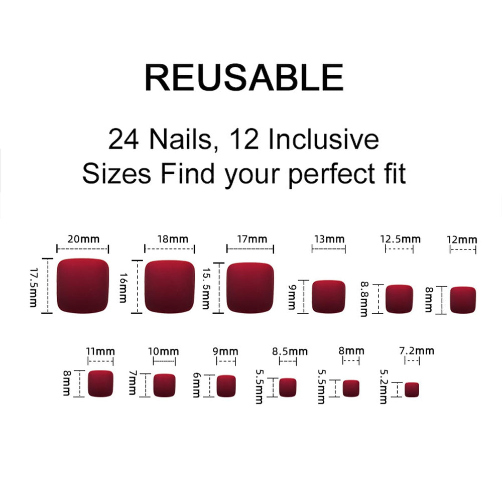 WEIXIWUYU removed nail and adhesive cleaned showing reusable care benefit