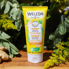 Weleda gel texture on hand demonstrating creamy lather and gentle cleanse benefit