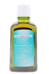 Weleda rosemary hair tonic next to 100ml scale for size and travel-friendly benefit