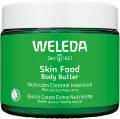 Weleda Skin Food body butter front jar showing label and size benefits