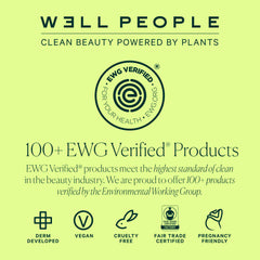 Well People tube held in hand showing product scale and travel-friendly benefit