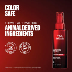 Wella Professionals label close-up showing ingredients and expert formulation