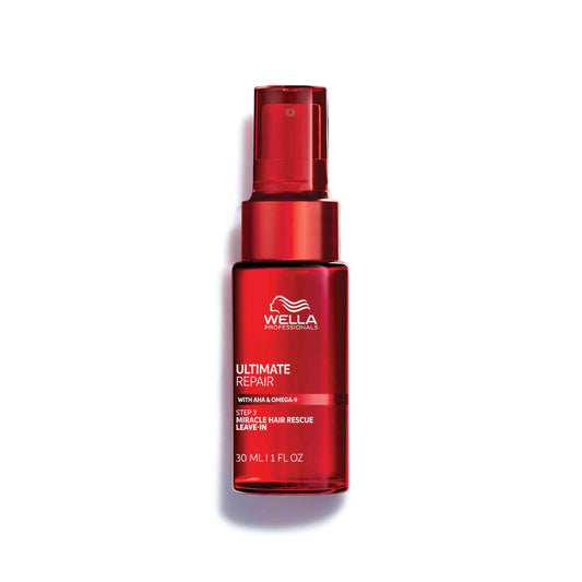 Wella Professionals front packaging showing compact repair spray and benefits