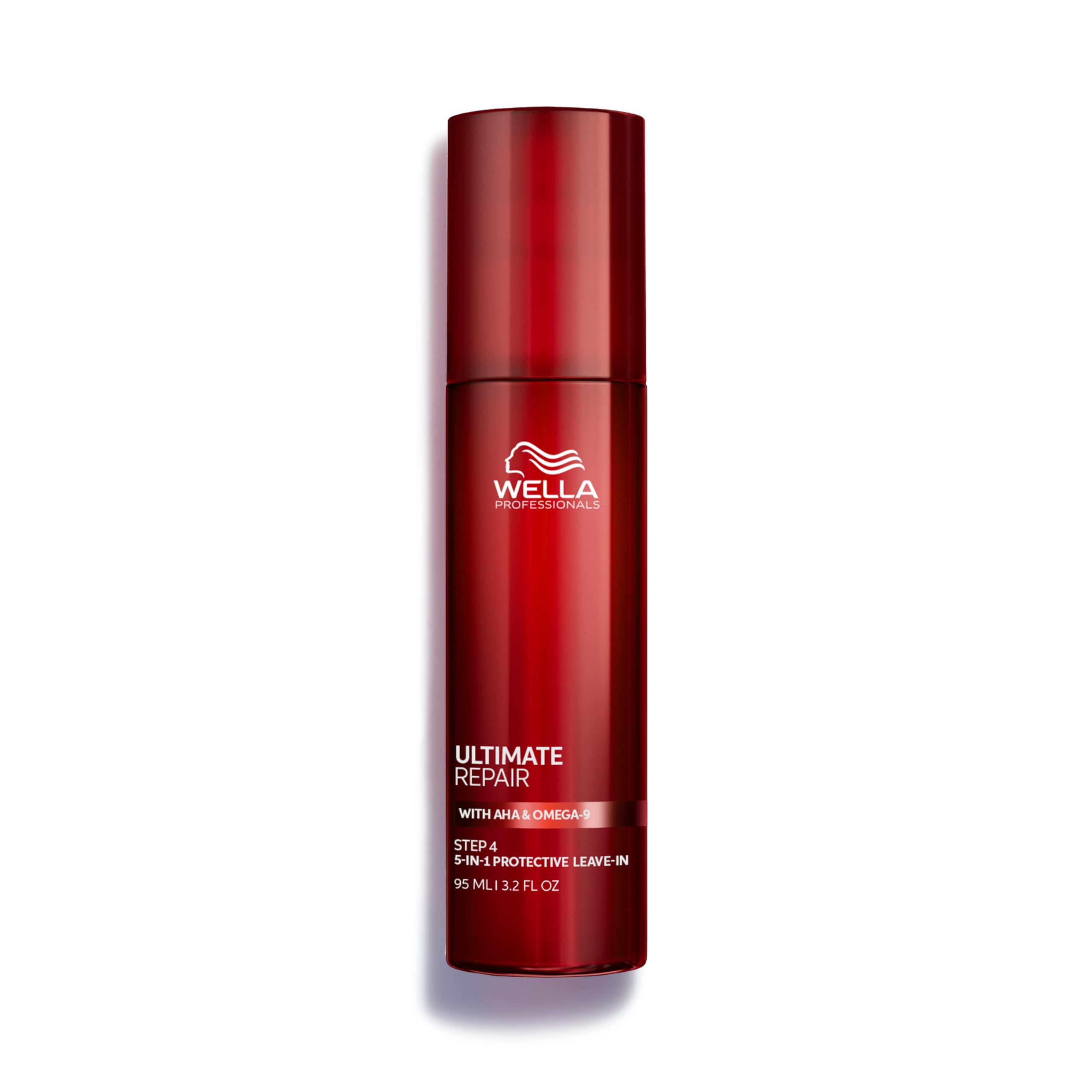 Wella Professionals bottle front view showing repair benefits and sleek packaging