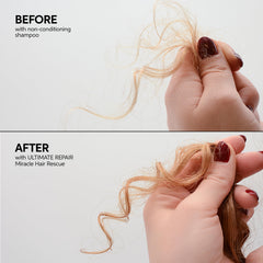 Wella Professionals bottle next to ruler for size and travel-friendly benefit