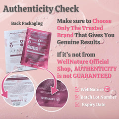 Wellnature transparent hydrogel sheet displayed unfolded showing cling and hydration benefit