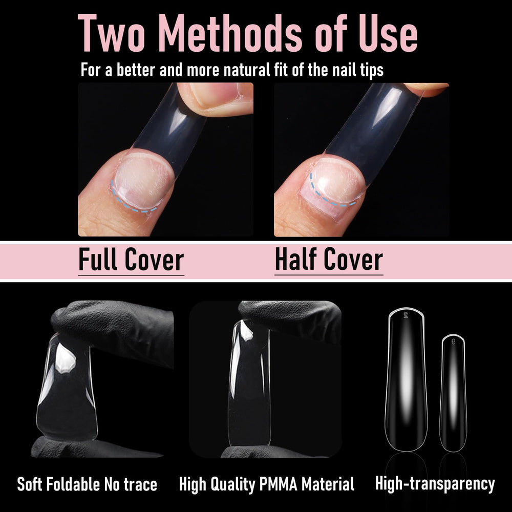 WELLQUINN application in hand with glue demonstrating fast press-on placement