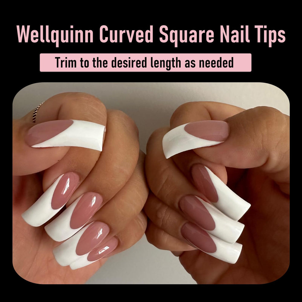 WELLQUINN close-up of extra-curve profile demonstrating improved nail bed contact