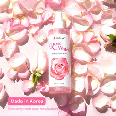 Well's Oil misting hair on model for lightweight refresh benefit