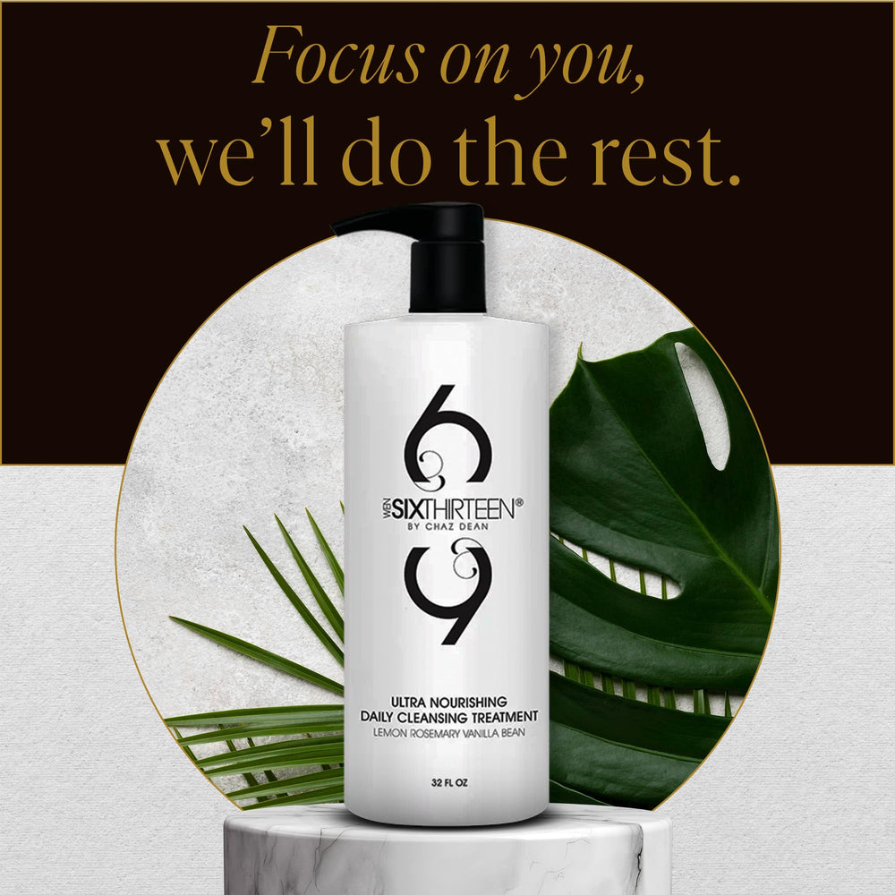 WEN by Chaz Dean ingredient arrangement with rosemary and vanilla highlighting natural botanicals