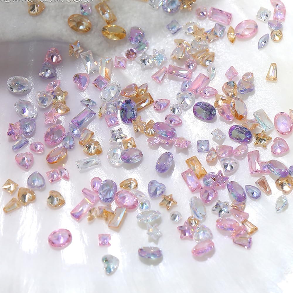 WENEWFINE mixed-color rhinestones spread highlighting color variety for versatile designs