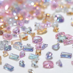 WENEWFINE front packaging showing 100pcs colorful rhinestones for easy selection and organization