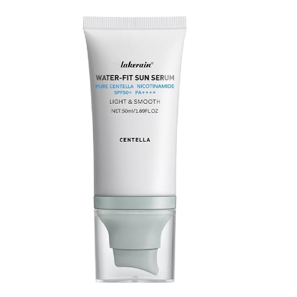 WenFeng Centella sun serum front packaging showing SPF and compact design benefit