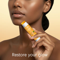 WestShiny with turmeric and lemon display highlighting natural-brightening benefit