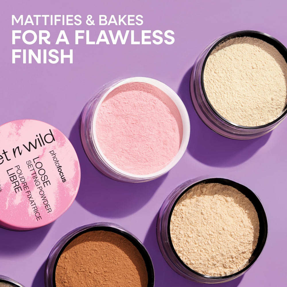 wet n wild open sifter revealing loose powder for controlled use