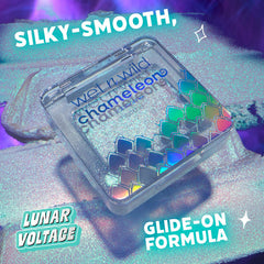 wet n wild Lunar Voltage packaging label clear view displaying product name and finish
