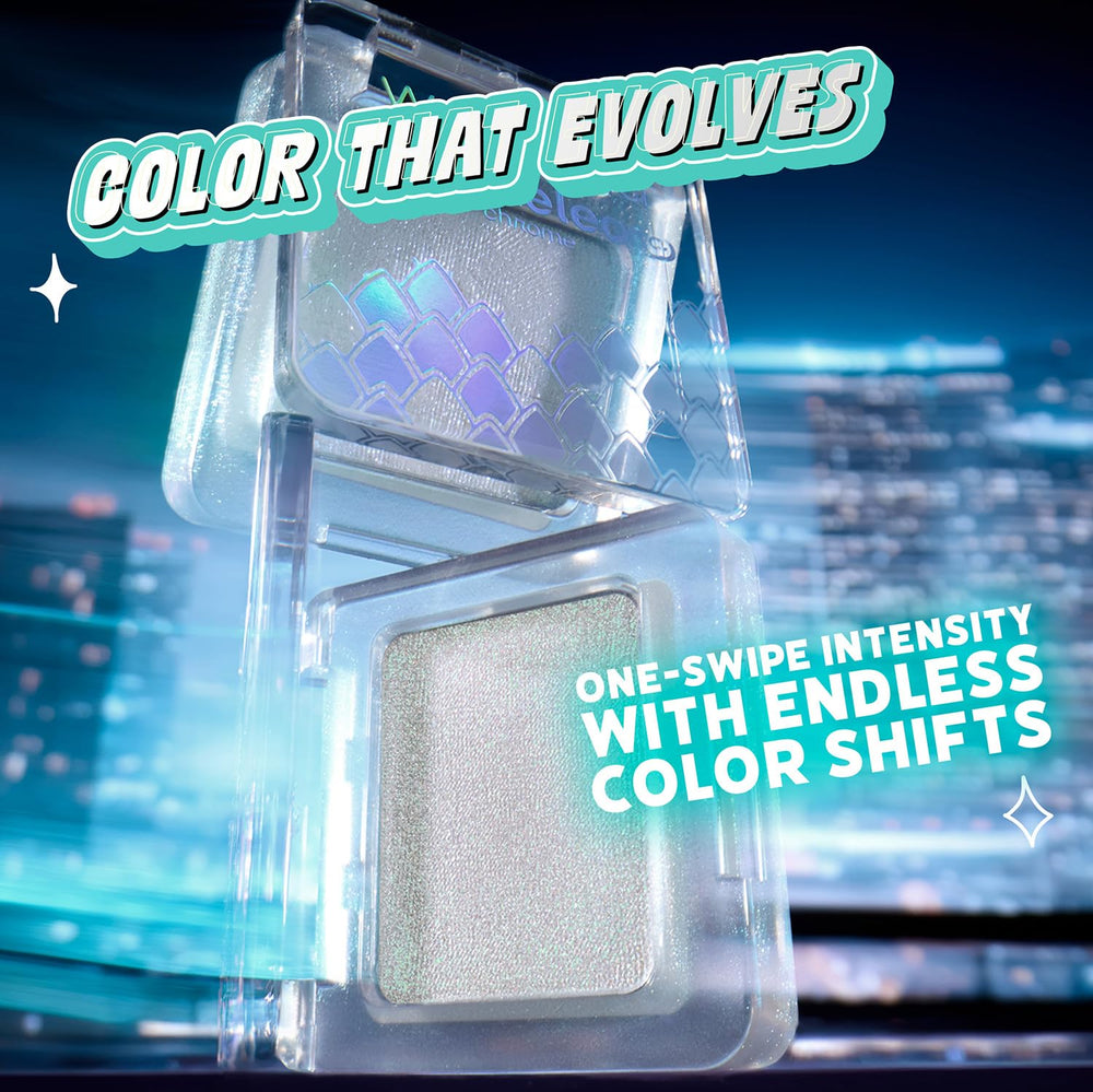 wet n wild Lunar Voltage swatch on arm showing color shift and buildable payoff