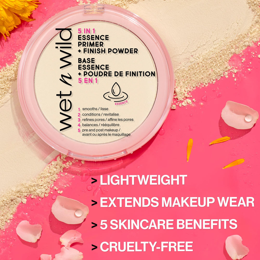 wet n wild open compact powder revealing yellow-tinted essence and silky surface for benefit