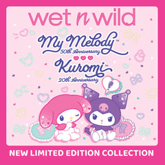 wet n wild open Kuromi palette showing bold purples and pigmented satin finishes