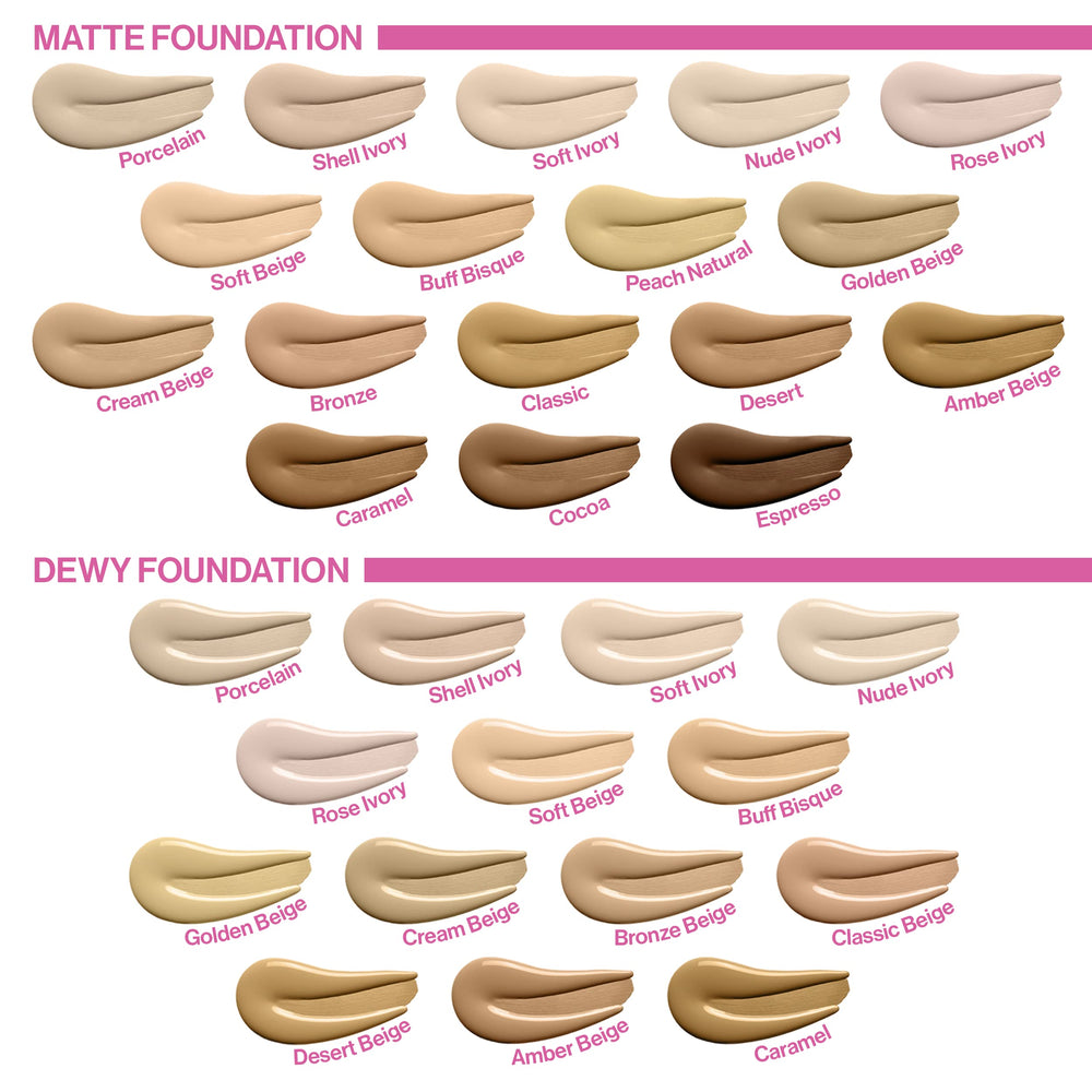 wet n wild application on face demonstrating even coverage and photo-ready look