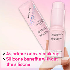 wet n wild primer stick applied on hand demonstrating quick blend and pore blurring