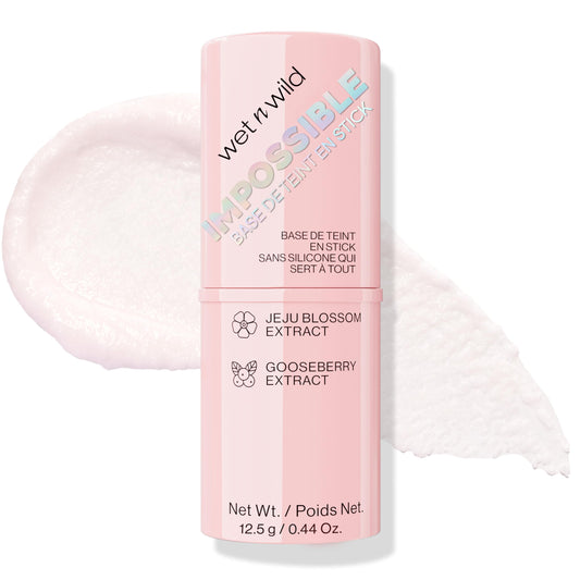 wet n wild primer stick front packaging shows compact tube and logo for easy storage