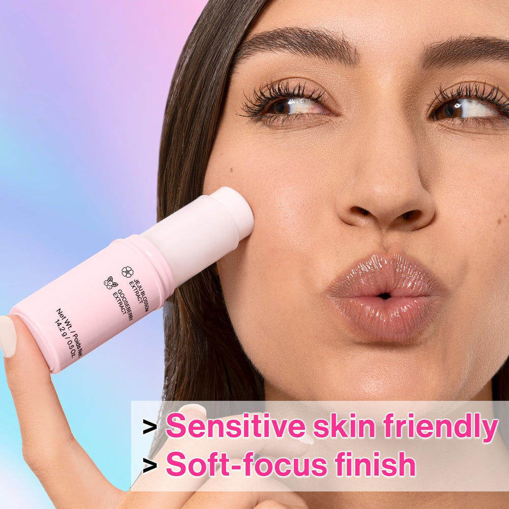 wet n wild primer stick texture close-up revealing smooth, matte finish for blur effect