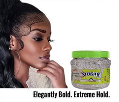 Wetline gel texture close-up on palm illustrating smooth, non-flaking formula benefit
