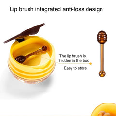 WFWJ honey pot open with small rod demonstrating hygienic, precise application benefit