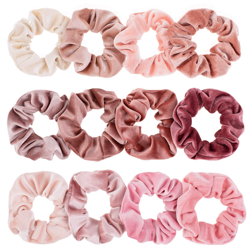 Whaline front packaging showing twelve blush scrunchies and gift appeal