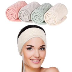 Whaline front packaging showing four headband colors and convenience