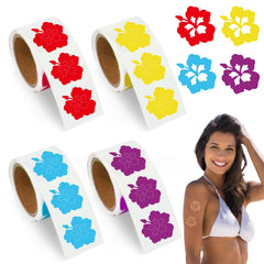 Whaline front packaging showing 400 hibiscus stickers and colorful benefit