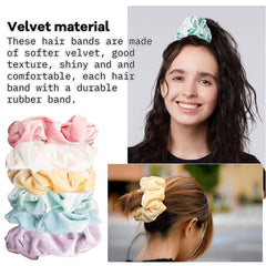 Whaline scrunchies displayed on dresser for coordinated outfit styling