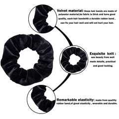 Whaline scrunchie worn in a ponytail demonstrating secure, crease-free hold