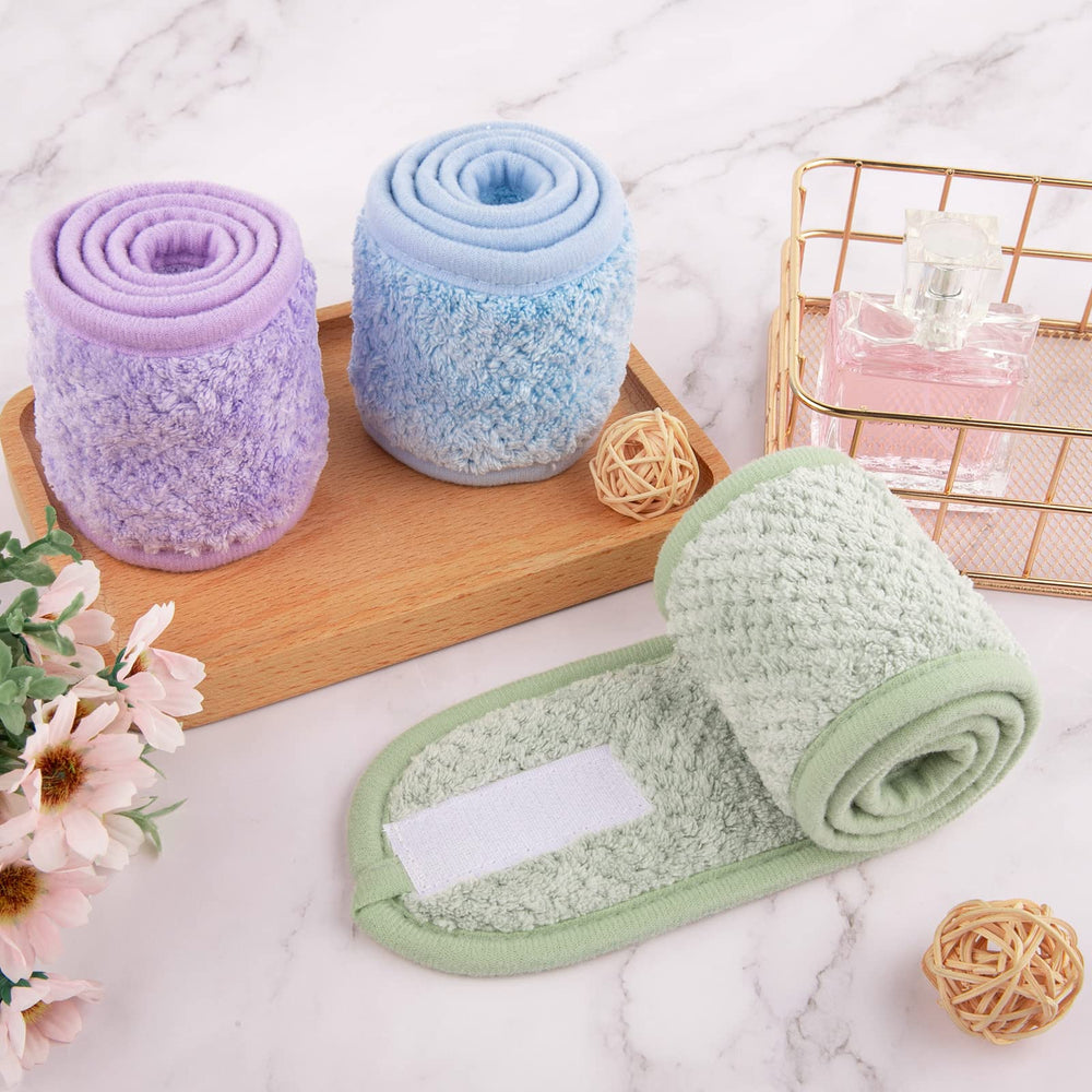 Whaline folded headbands in travel pouch for compact, portable convenience