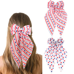 WHAVEL bow front view showing red white blue design and festive look