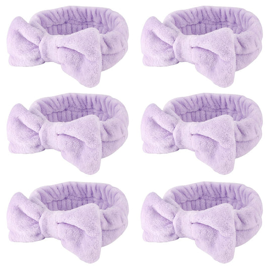 WHAVEL front view of six purple headbands showing value and convenience