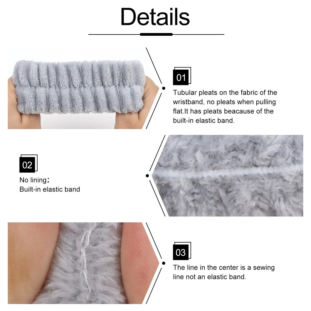 WHAVEL wristband on wrist catching water to protect sleeves during washing